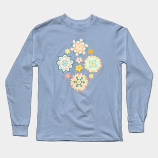 Summer Sunshine Mandalas Long Sleeve T-Shirt